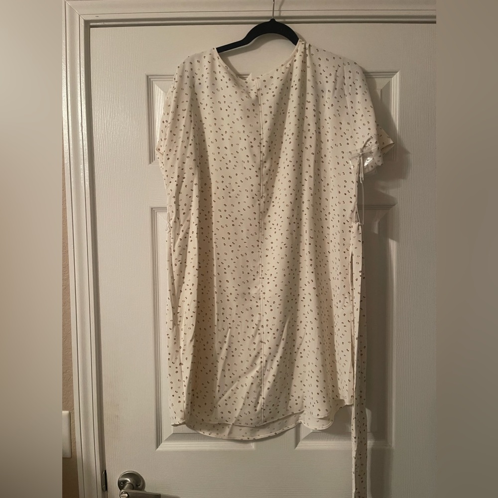 Tan and cream subtle animal print dress